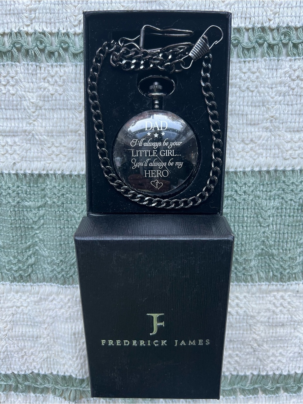 Frederick James Engraved Dad Pocket Watch